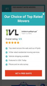 International Van Lines online reviews