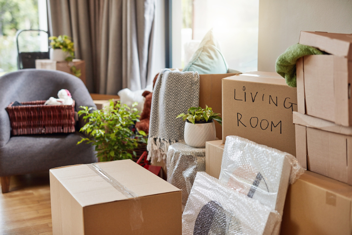 How to pack shoes when moving