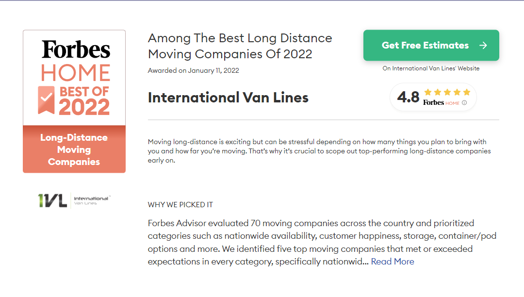 National Moving Company, International Van Lines