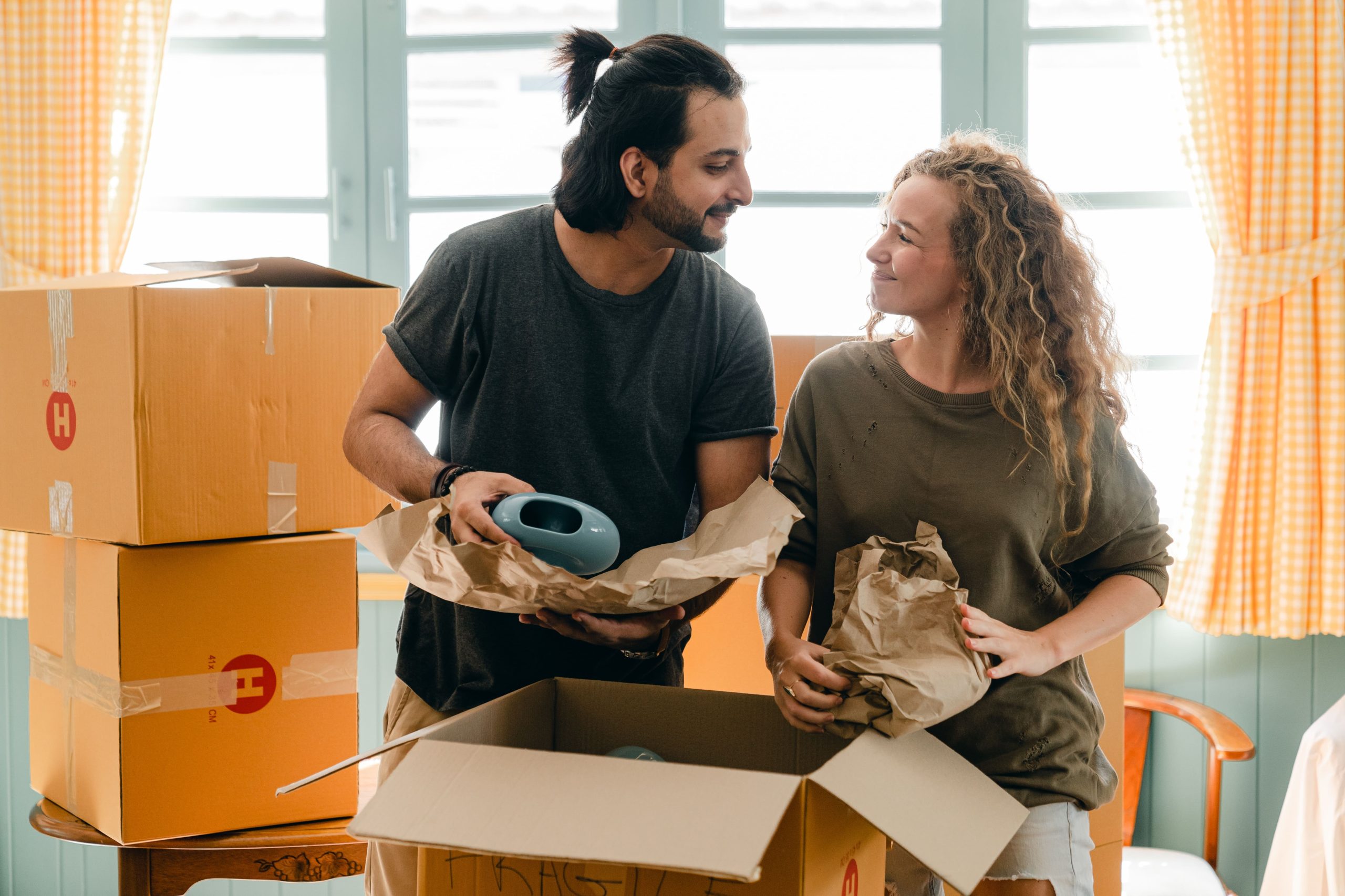 couple prepping for Long Distance Move