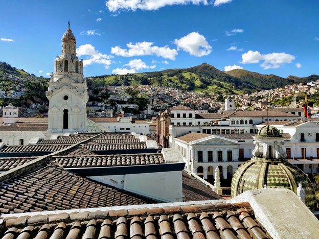 Cityscape in Quito, Ecuador